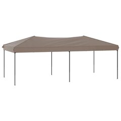 Kokoontaittuva juhlateltta taupe 3x6 m hinta ja tiedot | Puutarhapaviljongit | hobbyhall.fi