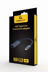 USB C - DisplayPort-sovitin GEMBIRD A-USB3C-DPF-01 hinta ja tiedot | Adapterit | hobbyhall.fi