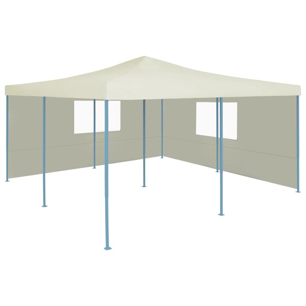 Kokoontaittuva huvimaja 2 sivuseinää 5x5 m kerma hinta ja tiedot | Puutarhapaviljongit | hobbyhall.fi