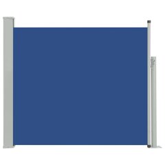 Sisäänvedettävä terassin sivumarkiisi 100x300 cm sininen hinta ja tiedot | Aurinkovarjot ja markiisit | hobbyhall.fi