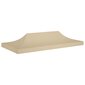 Juhlateltan katto 6x3 m beige 270 g/m² hinta ja tiedot | Puutarhapaviljongit | hobbyhall.fi