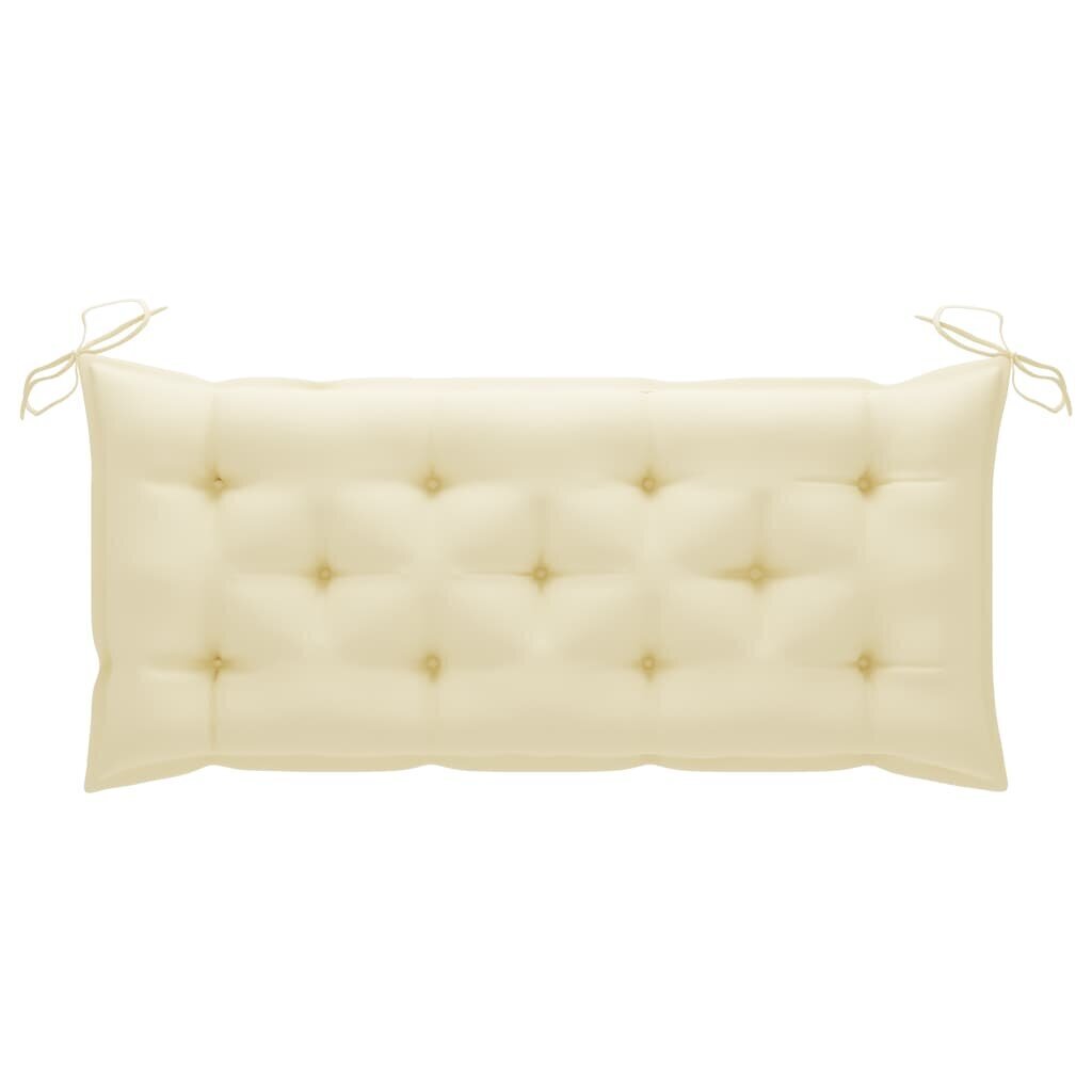 Tyyny puutarhapenkille, beige, 120x50x7 cm hinta ja tiedot | Istuintyynyt, pehmusteet ja päälliset | hobbyhall.fi