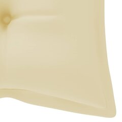 Tyyny puutarhapenkille, beige, 120x50x7 cm hinta ja tiedot | Istuintyynyt, pehmusteet ja päälliset | hobbyhall.fi