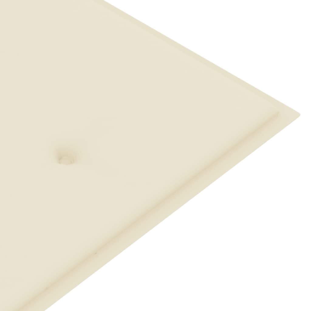 Tyyny puutarhapenkille, beige, 150x50x4cm hinta ja tiedot | Istuintyynyt, pehmusteet ja päälliset | hobbyhall.fi