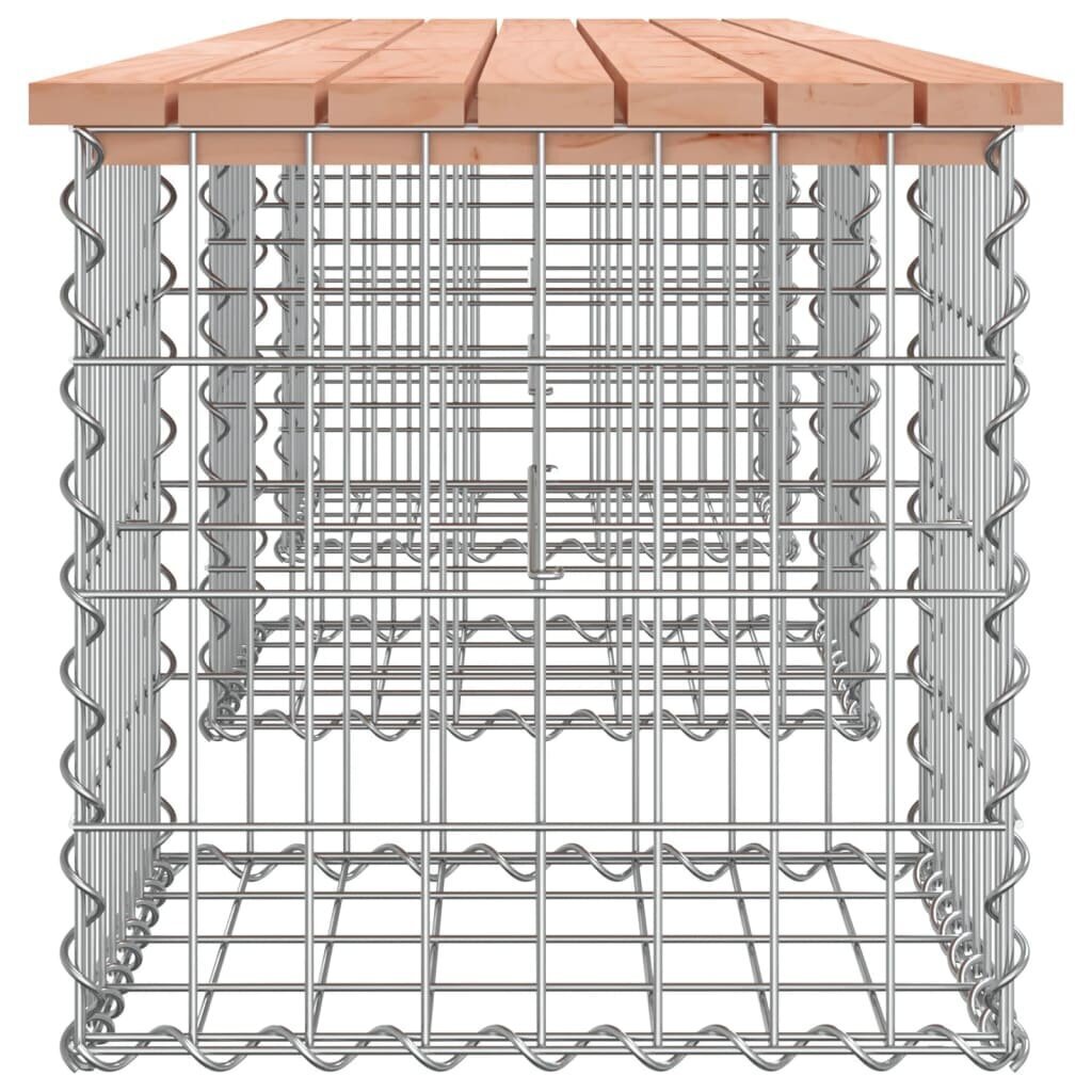 Puutarhapenkki kivikori tyyli 203x44x42 cm täysi douglaskuusi hinta ja tiedot | Puutarhapenkit | hobbyhall.fi