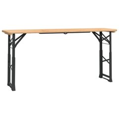 kokoontaittuva olutpöytä, 170x50x75/105cm, massiivikuusi hinta ja tiedot | Puutarhapöydät | hobbyhall.fi