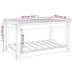 Puutarhapöytä 82,5x50,5x45 cm täysi mänty hinta ja tiedot | Puutarhapöydät | hobbyhall.fi