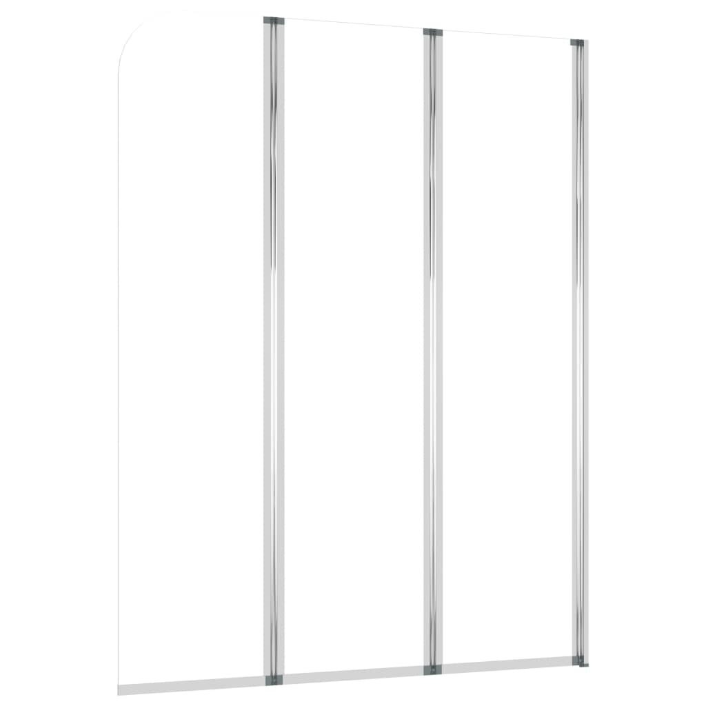 vidaXL Kylpyammeen seinät 2 kpl 104x130 cm karkaistu lasi läpinäkyvä hinta ja tiedot | Suihkukaapit ja suihkunurkat | hobbyhall.fi