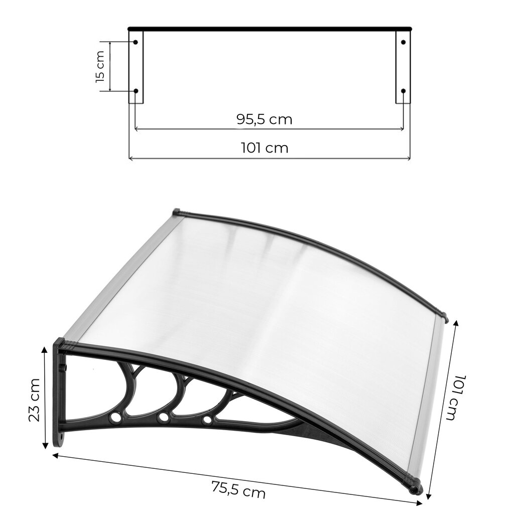 Katos, 100x80 cm hinta ja tiedot | Katokset | hobbyhall.fi