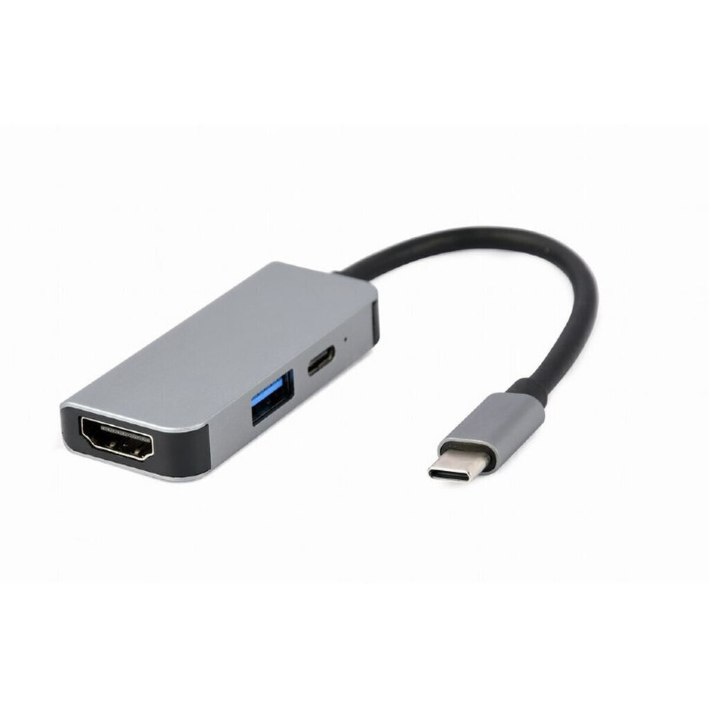 Gembird USB-C PD HDMI USB 3.1 -keskitin hinta ja tiedot | Adapterit | hobbyhall.fi