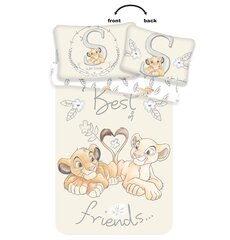 Jerry Fabrics lasten vuodevaatteet setti Lion King Best Friends, 100x135, 2 osaa hinta ja tiedot | Vuodevaatteet lapsille | hobbyhall.fi