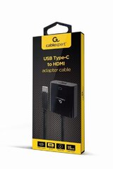 Gembird Sovitin USB-C HDMI 4K 60Hz naaras 15 cm hinta ja tiedot | Adapterit | hobbyhall.fi