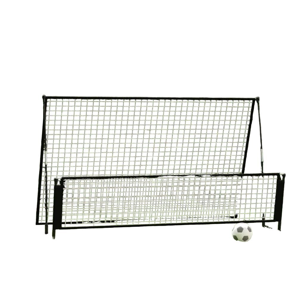 2 in 1 Jalkapallon palauttaja maali 202x104x120 cm teräs hinta ja tiedot | Jalkapallomaalit ja verkot | hobbyhall.fi