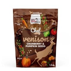 Micha Chef kuivaruoka koirille riistalihalla, karpalolla ja kurpitsansiemenillä, 1,5 kg hinta ja tiedot | Koiran kuivaruoka | hobbyhall.fi