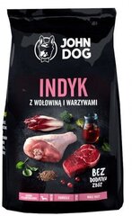 John Dog Adult PIENI kalkkuna, naudanliha ja vihannekset, 12 kg hinta ja tiedot | Koiran kuivaruoka | hobbyhall.fi