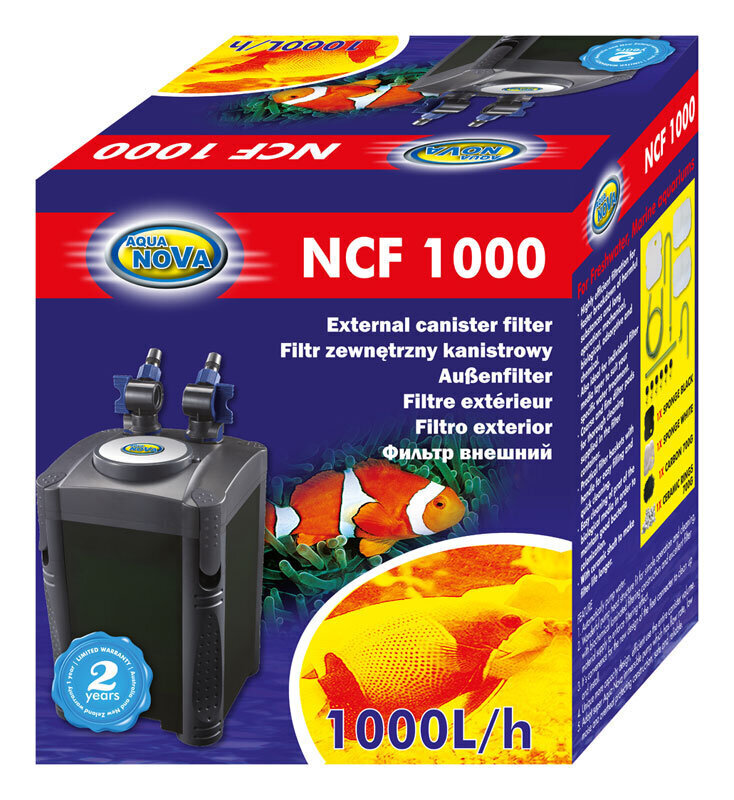 Ulkoinen suodatin Aqua Nova NCF-1000, 1 kpl hinta ja tiedot | Akvaariotarvikkeet | hobbyhall.fi