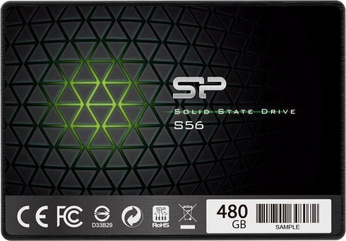 Silicon Power S56 480GB SATA3 (SP480GBSS3S56A25) hinta ja tiedot | Kovalevyt | hobbyhall.fi
