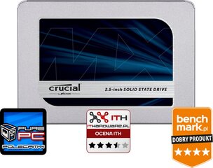 Crucial MX500 250GB SATA3 (CT250MX500SSD1) hinta ja tiedot | Kovalevyt | hobbyhall.fi