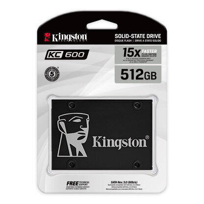 Kingston SKC600 / 512G hinta ja tiedot | Kovalevyt | hobbyhall.fi