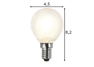 LED polttimo P45 E14 2700K 450lm 4W 4,5x8,2cm 350-25 hinta ja tiedot | Lamput | hobbyhall.fi