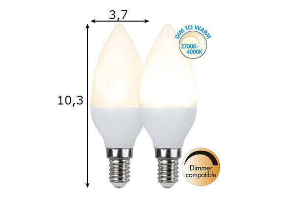 LED sähkölamppu E14 5 W hinta ja tiedot | Lamput | hobbyhall.fi