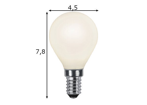 LED polttimo P45 E14 2700K 250lm 3W 4,5x7,8cm 375-12 hinta ja tiedot | Lamput | hobbyhall.fi