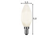 LED E14 3W 2700K 250lm kynttilälamppu hinta ja tiedot | Lamput | hobbyhall.fi