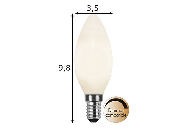 LED E14 5W 2700K 450lm kynttilälamppu hinta ja tiedot | Lamput | hobbyhall.fi
