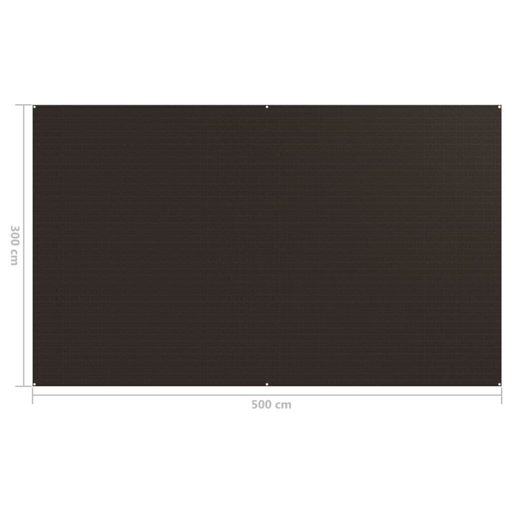 Telttamatto 300x500 cm ruskea hinta ja tiedot | Retkeilyalustat, piknikhuovat | hobbyhall.fi