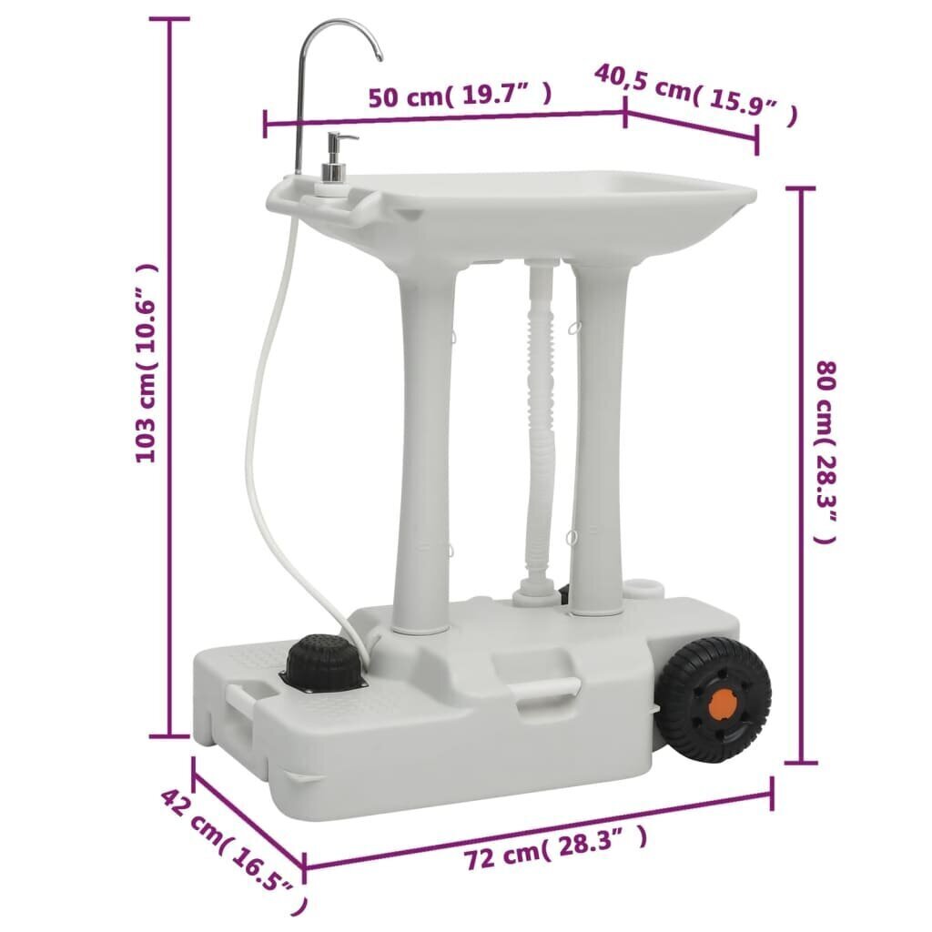 Kannettava retkeily-WC ja käsinpesuallassarja hinta ja tiedot | Retkeilyvarusteet | hobbyhall.fi