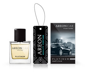 Auton ilmanraikastin Areon Car Perfume 50ml - Platina hinta ja tiedot | Ilmanraikastimet autoon | hobbyhall.fi