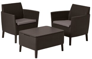 Puutarhakalustesarja Salemo Balcony Set ruskea hinta ja tiedot | Puutarhakalusteet | hobbyhall.fi