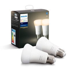 LED-lamput Philips Hue E27 9W 806lm, 2 kpl hinta ja tiedot | Philips Hue Valaistus ja sähkölaitteet | hobbyhall.fi