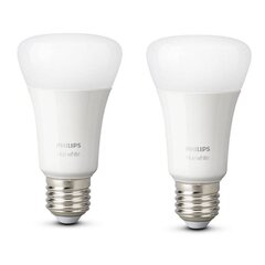 LED-lamput Philips Hue E27 9W 806lm, 2 kpl hinta ja tiedot | Philips Hue Valaistus ja sähkölaitteet | hobbyhall.fi