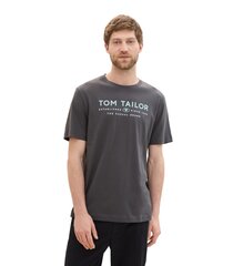 Tom Tailor Miesten T-paita 1043276*10899, tummanharmaa/minttu 4068127334275 hinta ja tiedot | Miesten T-paidat | hobbyhall.fi