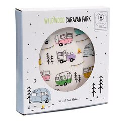 4 pikniklautasen setti - Wildwood Caravan hinta ja tiedot | Retkiastiat | hobbyhall.fi