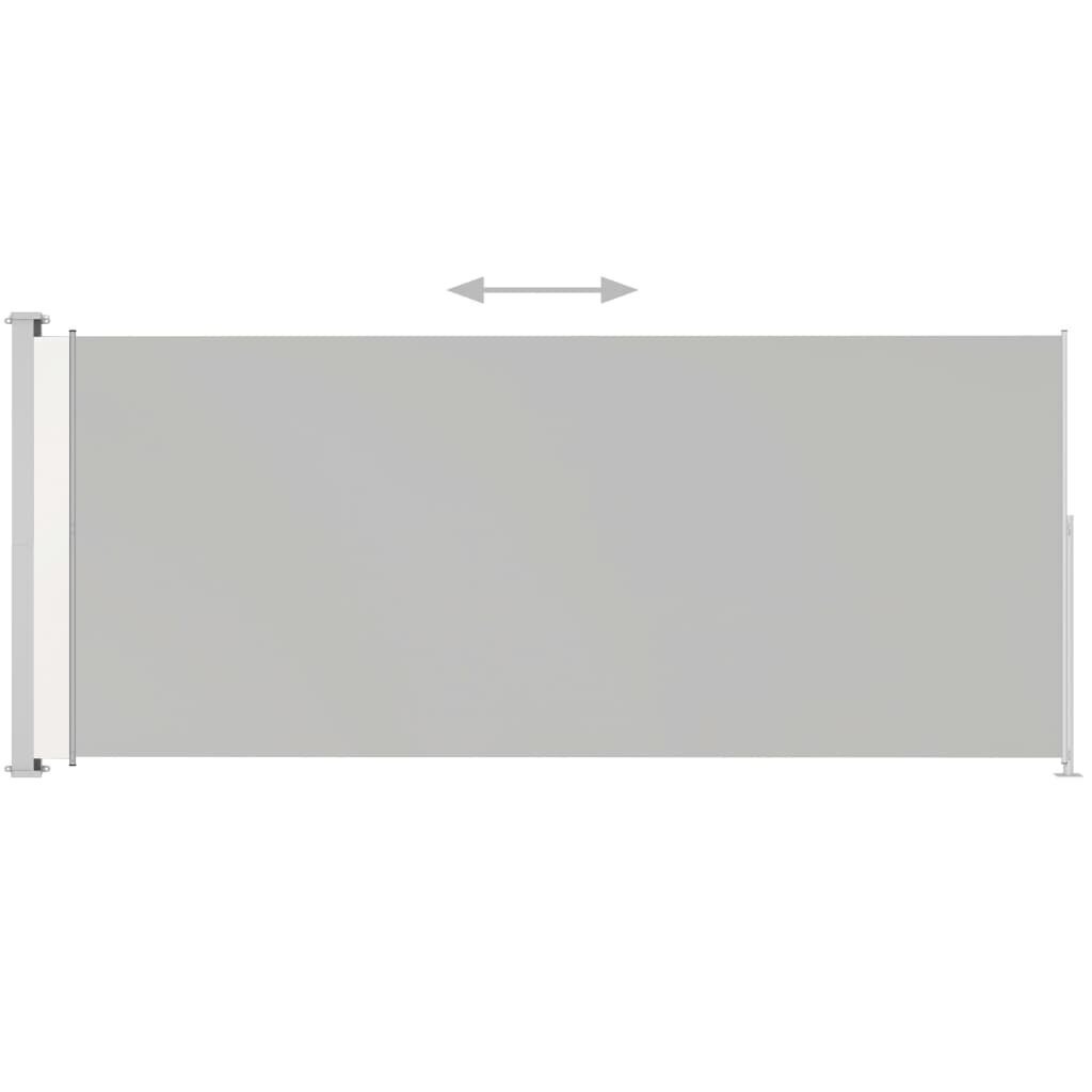 Sisäänvedettävä terassin sivumarkiisi 180x500 cm kerma hinta ja tiedot | Aurinkovarjot ja markiisit | hobbyhall.fi