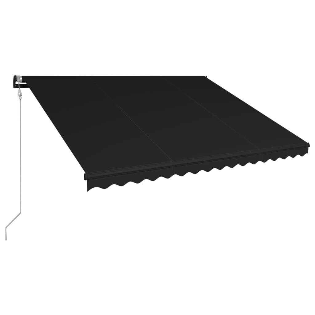 Automaattisesti sisäänkelattava markiisi 450x300 cm antrasiitti hinta ja tiedot | Aurinkovarjot ja markiisit | hobbyhall.fi