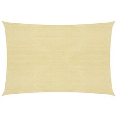 Aurinkopurje 160 g/m² beige 5x6 m HDPE hinta ja tiedot | Aurinkovarjot ja markiisit | hobbyhall.fi