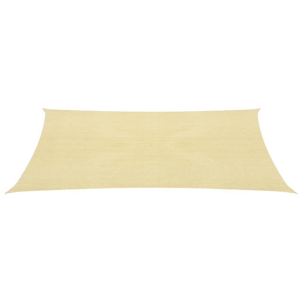 Aurinkopurje 160 g/m² beige 5x6 m HDPE hinta ja tiedot | Aurinkovarjot ja markiisit | hobbyhall.fi