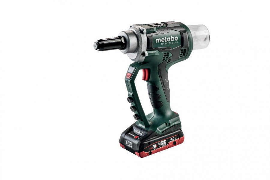 Metabo vetoniittipistooli akulla NP 18 LTX BL 5.0 / 18V / 4,0Ah LiHD hinta ja tiedot | Käsityökalut | hobbyhall.fi