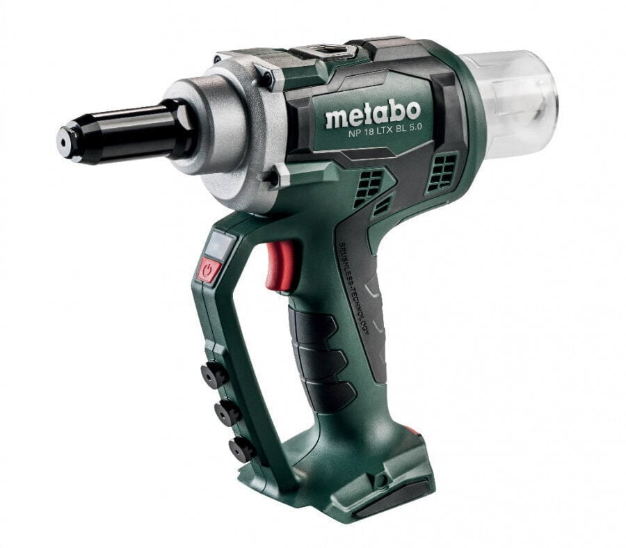 Metabo vetoniittipistooli NP 18 LTX BL 5.0, MetaLoc, ilman akkua ja laturia hinta ja tiedot | Käsityökalut | hobbyhall.fi