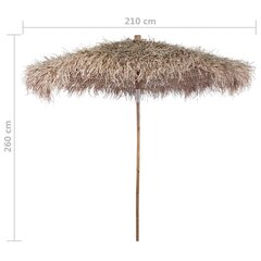 Aurinkovarjo bambu/banaanipuun lehdet 210 cm hinta ja tiedot | Aurinkovarjot ja markiisit | hobbyhall.fi