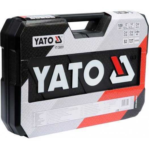 Työkalusarja XXL Yato YT-38891, 109 kpl hinta ja tiedot | Käsityökalut | hobbyhall.fi