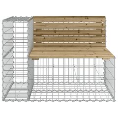 Puutarhapenkki kivikori tyyli 287x71x65,5 cm kyllästetty mänty hinta ja tiedot | Puutarhapenkit | hobbyhall.fi