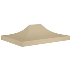 Juhlateltan katto 4x3 m beige 270 g/m² hinta ja tiedot | Puutarhapaviljongit | hobbyhall.fi