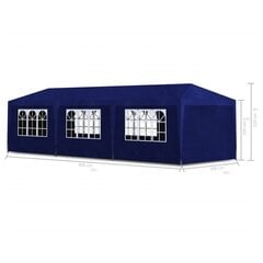 Sininen tapahtumateltta 8 seinällä, 9x3x2,5 m hinta ja tiedot | Puutarhapaviljongit | hobbyhall.fi