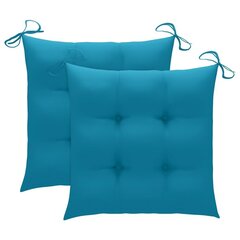 Keinutuoli vaaleansinisellä tyynyllä, ruskea hinta ja tiedot | Puutarhatuolit | hobbyhall.fi