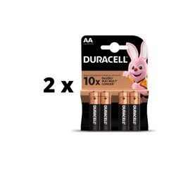 Paristot DURACELL AA, LR6, 4 kpl x 2 kpl. paketti hinta ja tiedot | Paristot | hobbyhall.fi