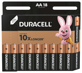 Paristot DURACELL AA, LR6 18 kpl. x 1 pakkaus paketti hinta ja tiedot | Paristot | hobbyhall.fi